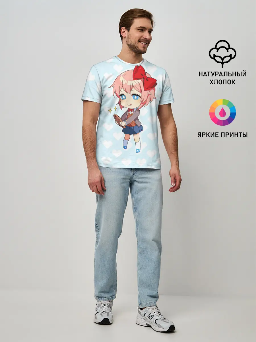 Мужская базовая футболка / Chibi Sayori
