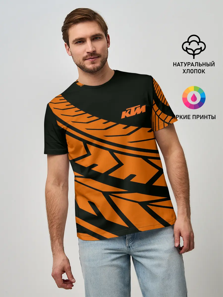 Мужская базовая футболка / ORANGE KTM | КТМ