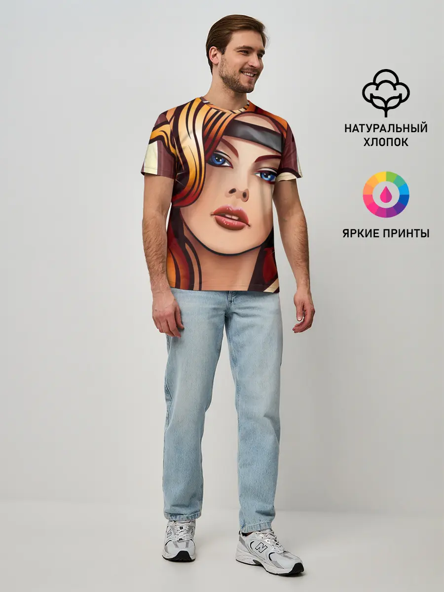 Мужская базовая футболка / ДЕВУШКА