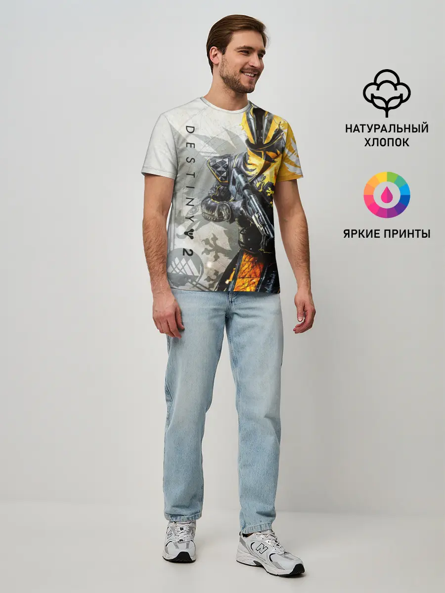 Мужская базовая футболка / DESTINY, WARLOCK