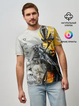 Мужская базовая футболка / DESTINY, WARLOCK