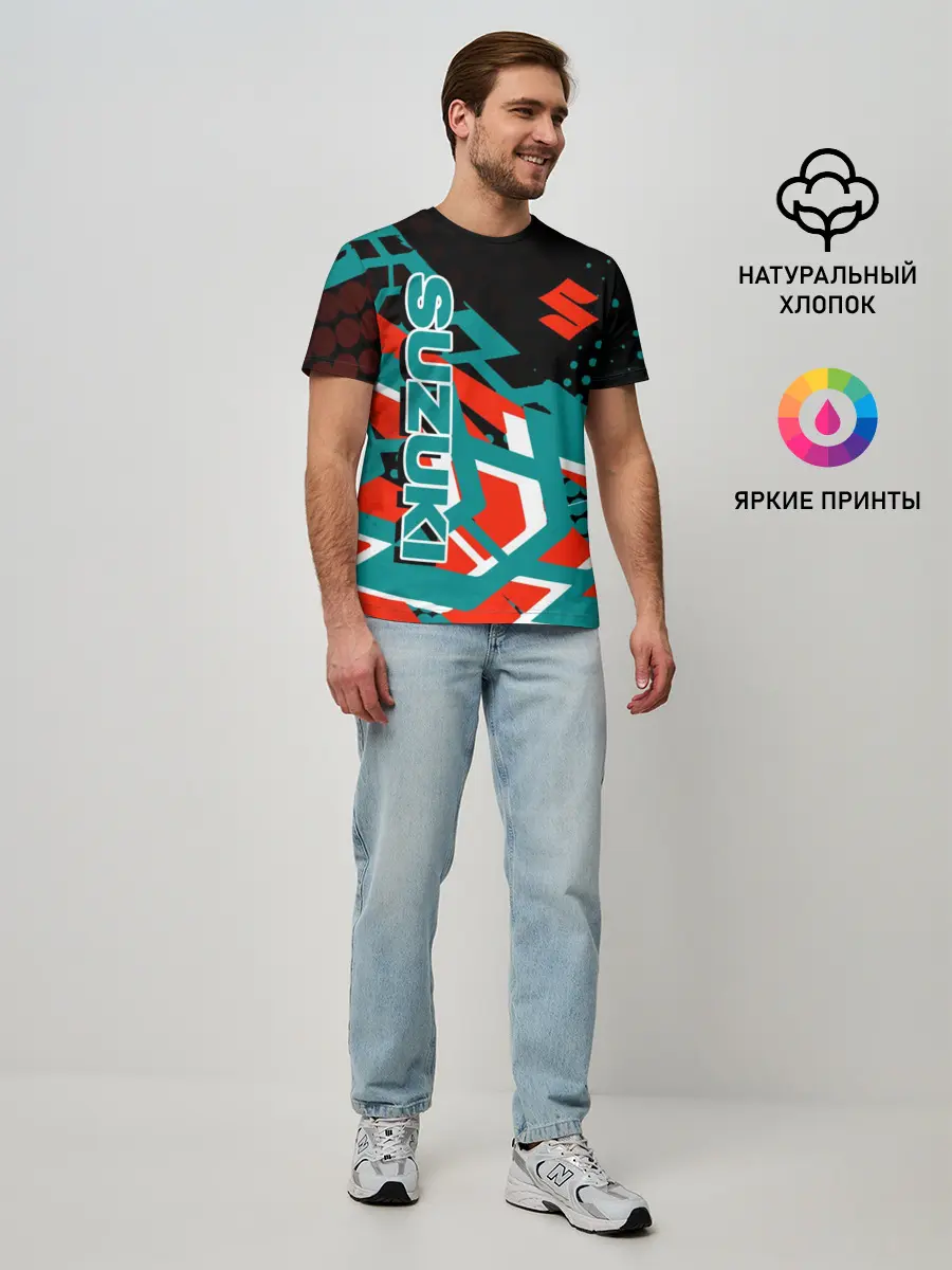 Мужская базовая футболка / Suzuki