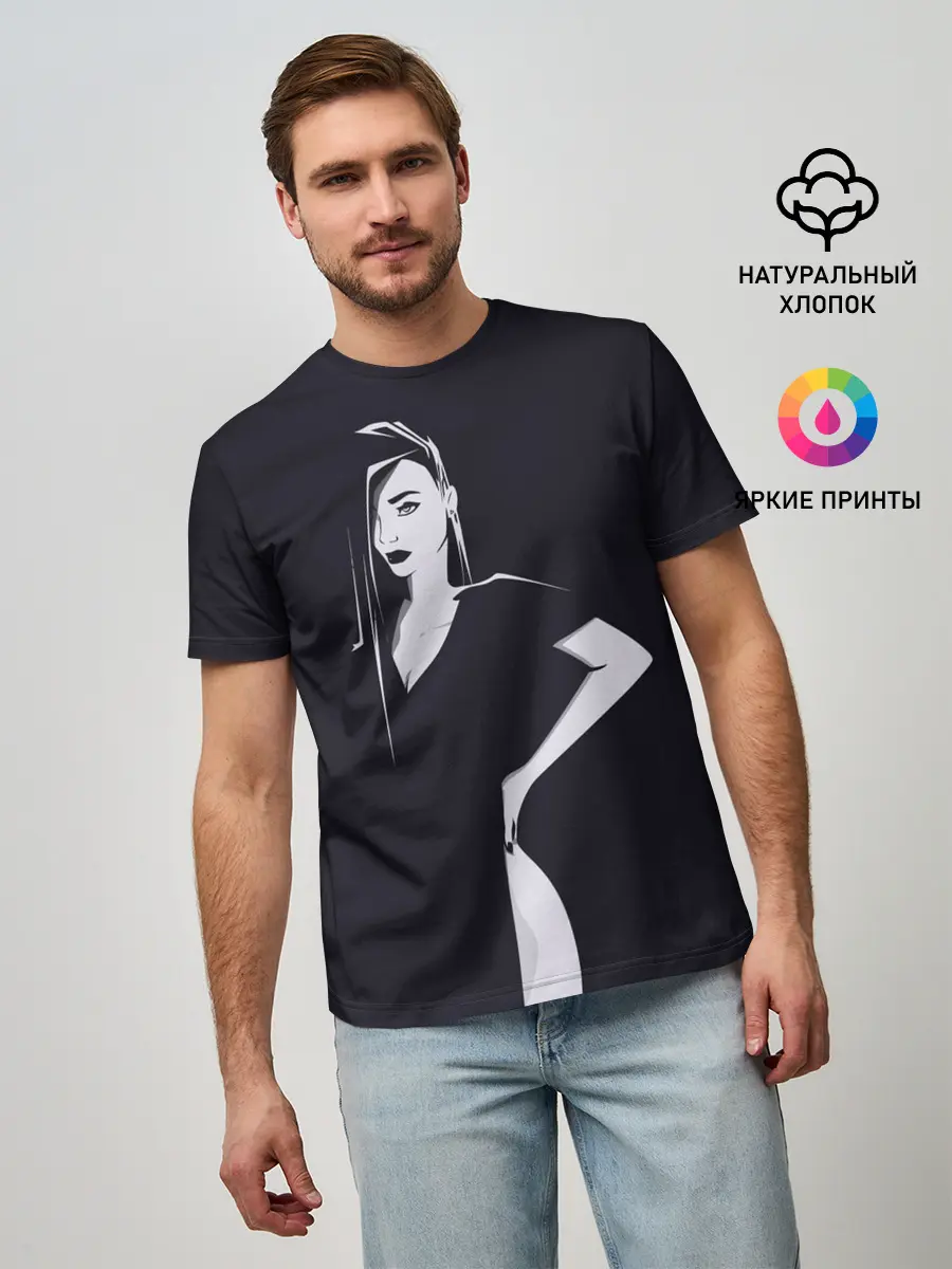 Мужская базовая футболка / Girl