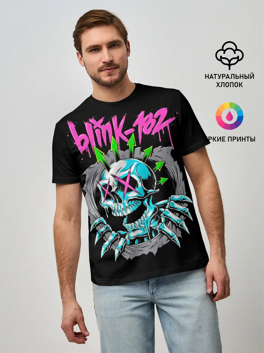 Мужская базовая футболка / Blink-182
