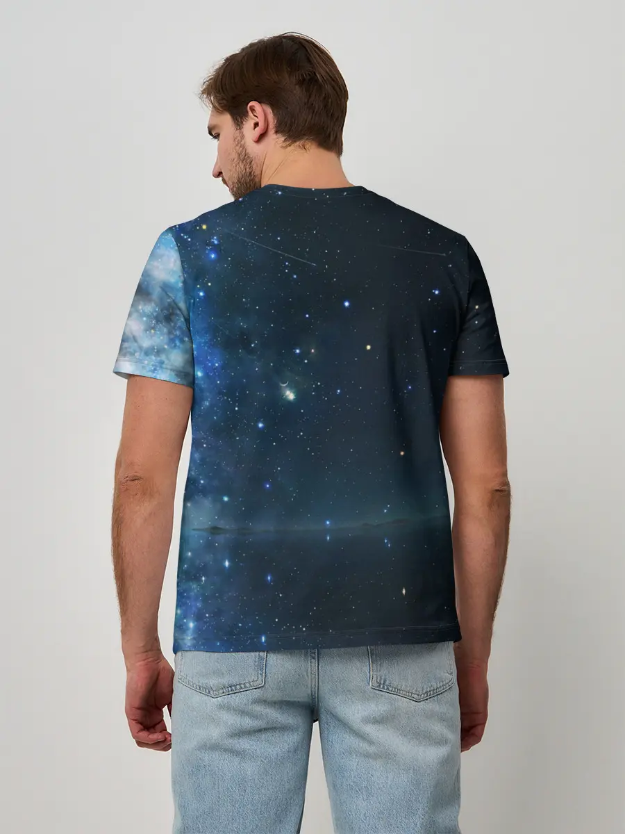 Мужская базовая футболка / Космос