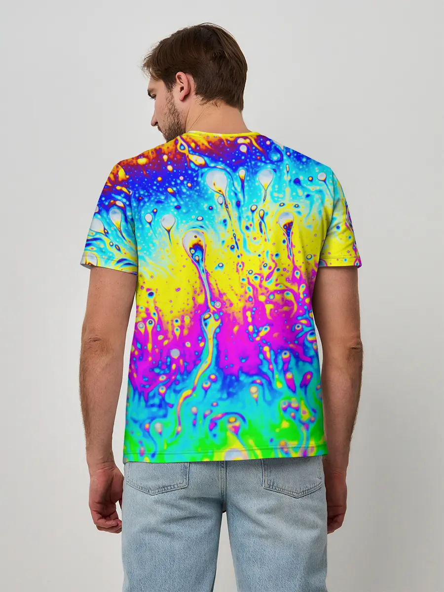 Мужская базовая футболка / КИСЛОТНЫЙ СТИЛЬ