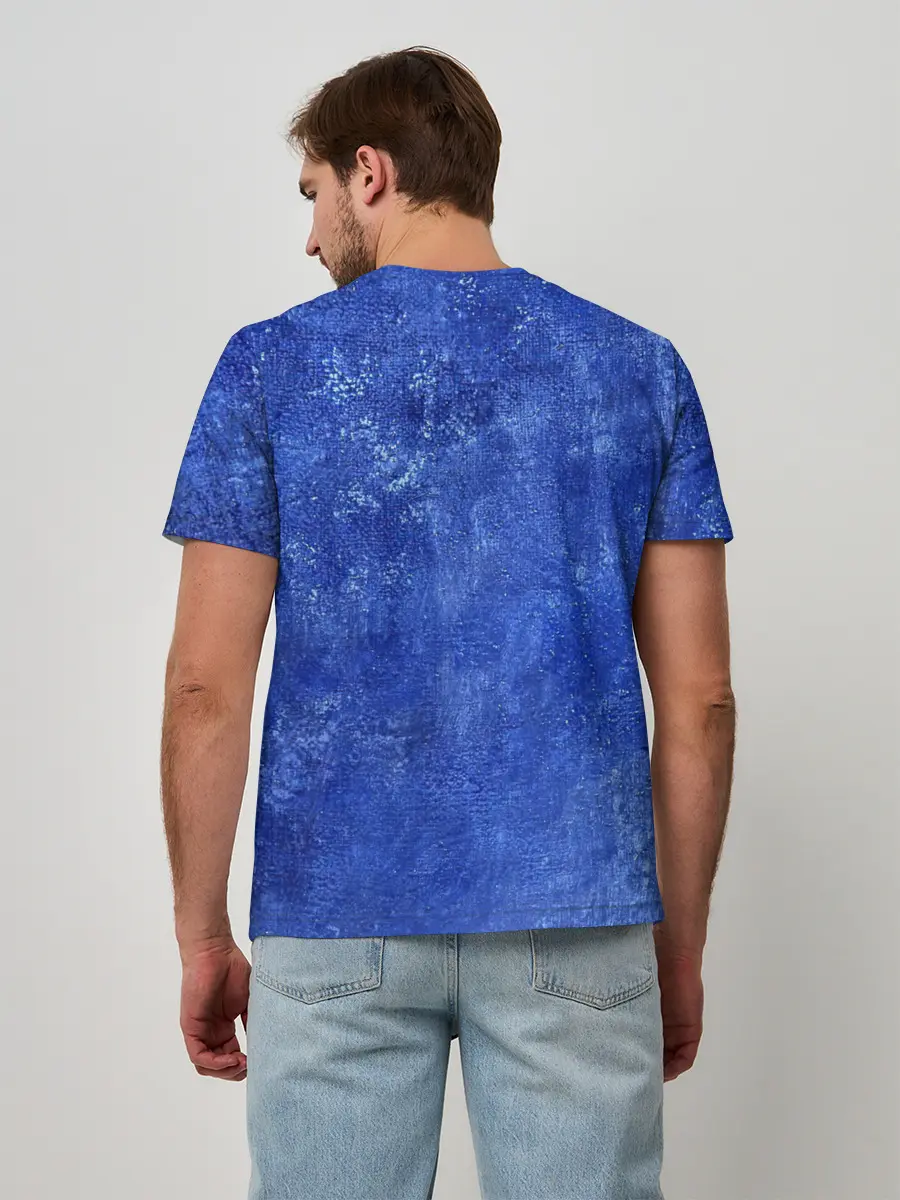 Мужская базовая футболка / Ночная синева