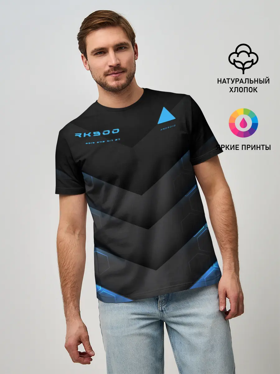 Мужская базовая футболка / Detroit RK900