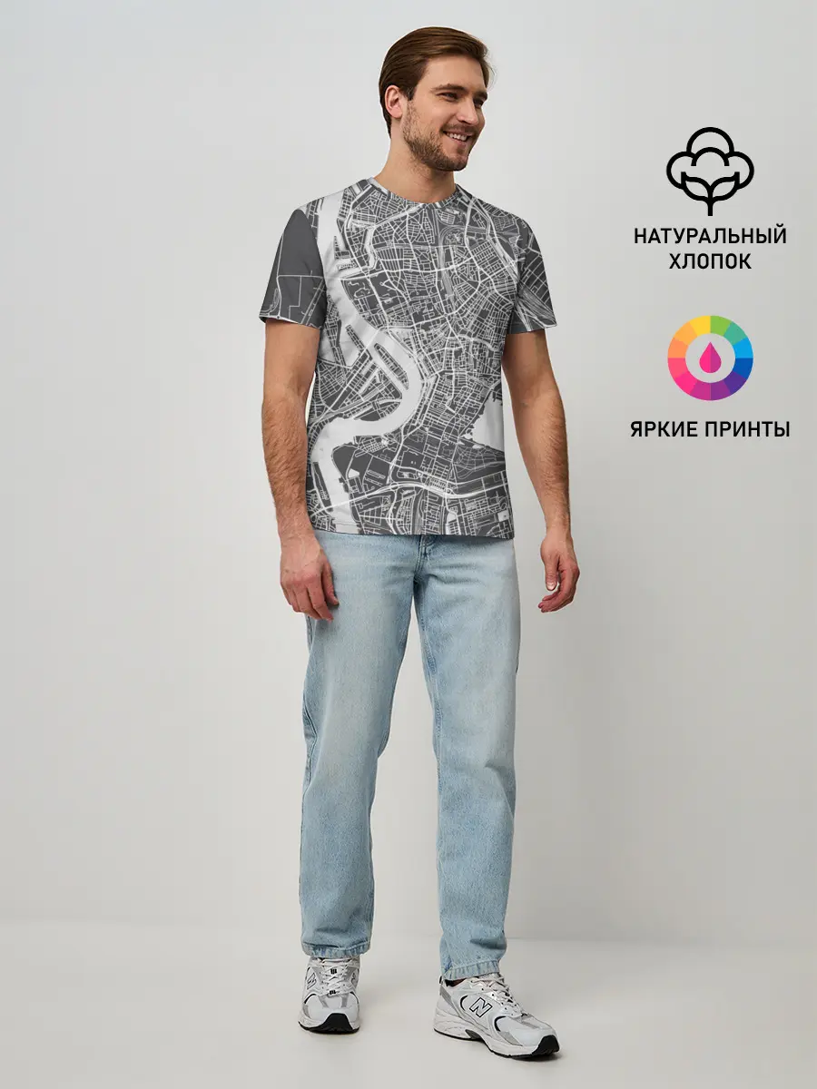 Мужская базовая футболка / генплан