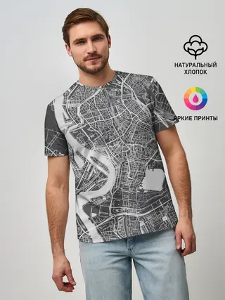 Мужская базовая футболка / генплан