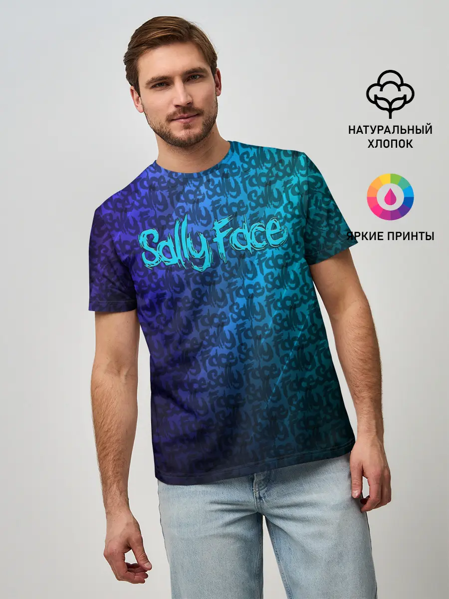 Мужская базовая футболка / Sally Face