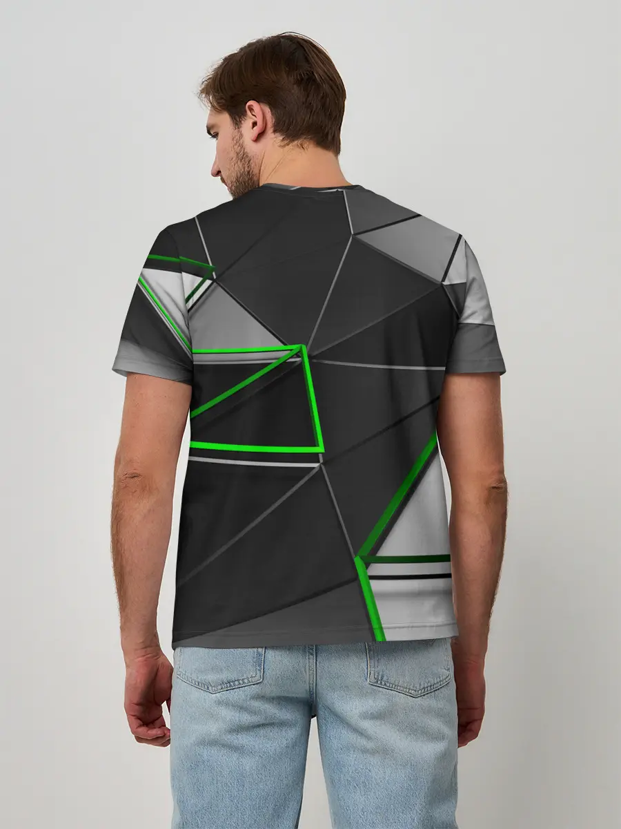 Мужская базовая футболка / 3D полигон