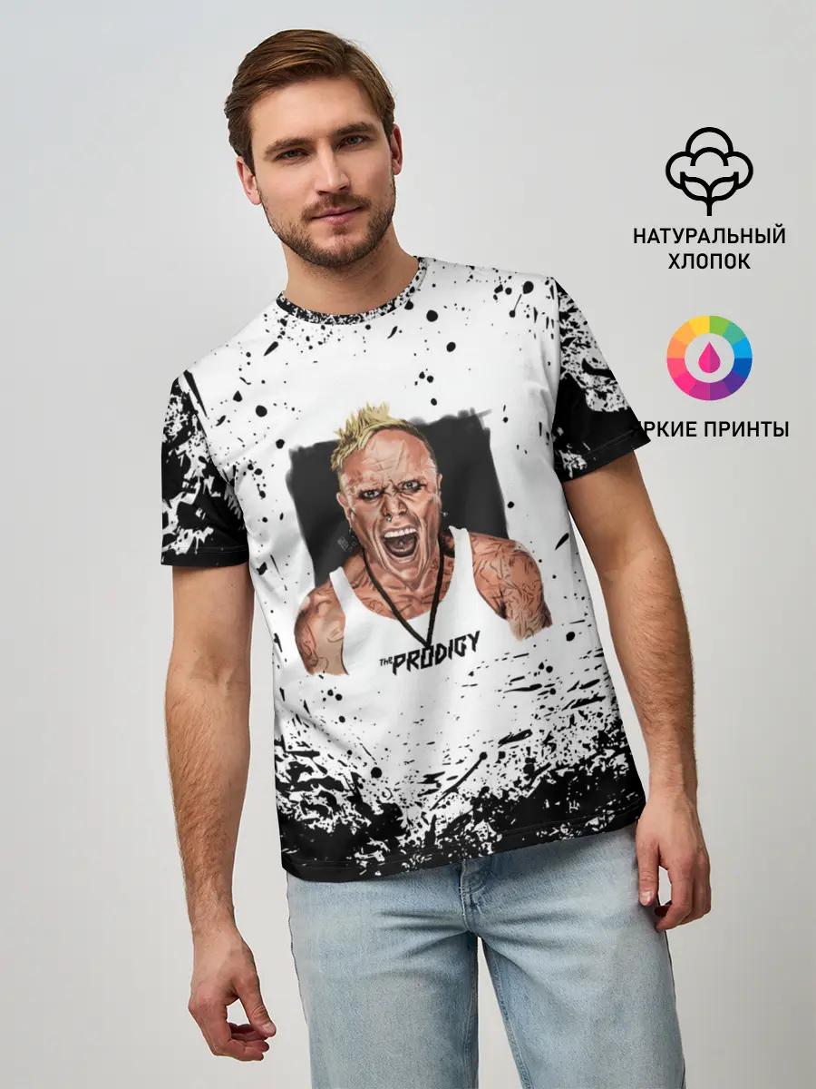 Мужская базовая футболка / THE PRODIGY | ПРОДИДЖИ