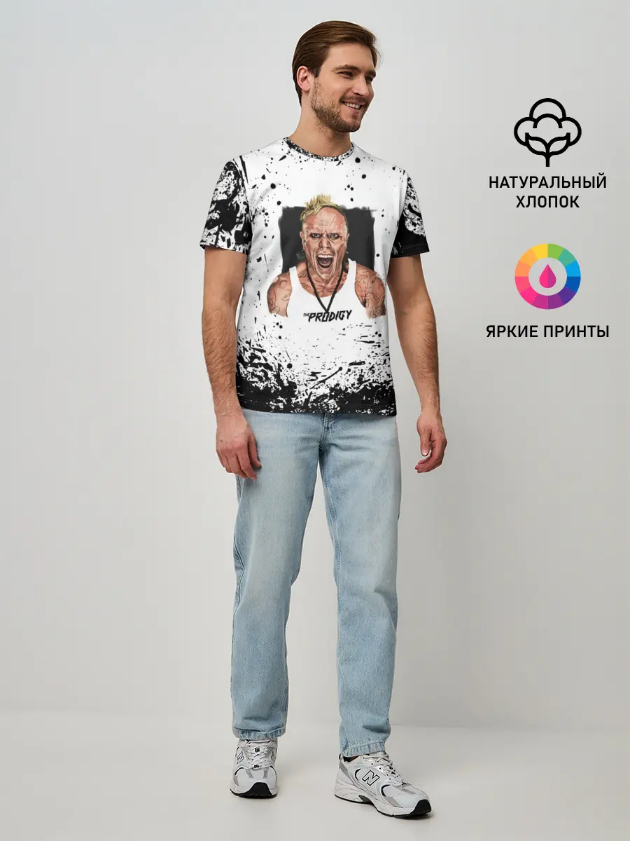 Мужская базовая футболка / THE PRODIGY | ПРОДИДЖИ