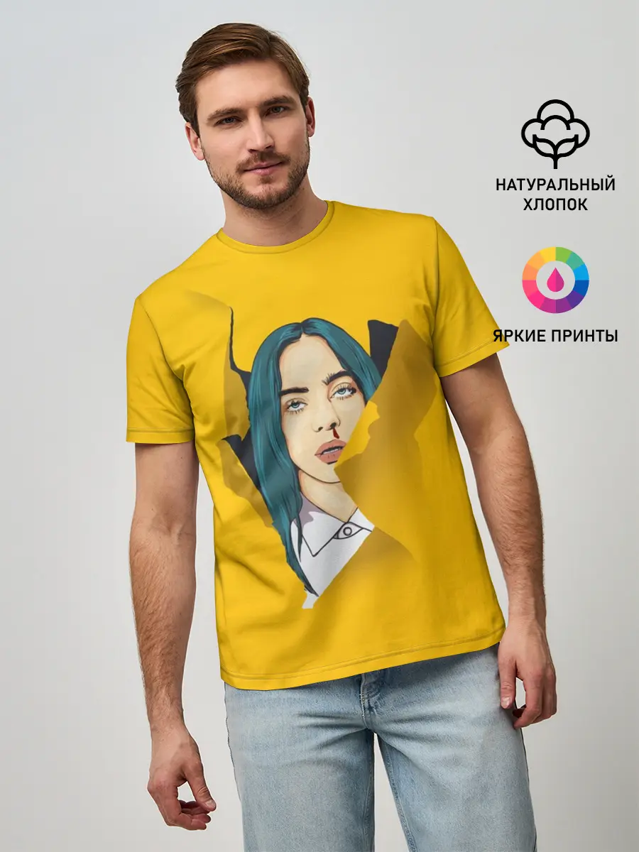 Мужская базовая футболка / Billie Eilish