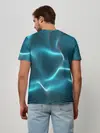 Мужская базовая футболка / Neon lines