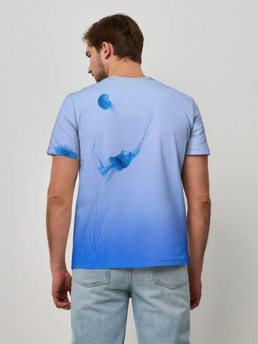 Мужская базовая футболка / МЕДУЗЫ | ГРАДИЕНТ