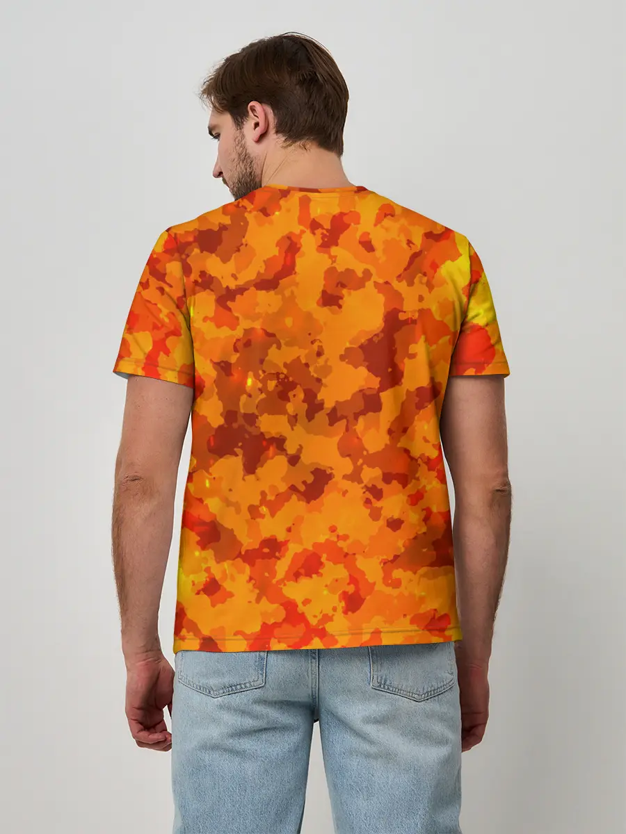 Мужская базовая футболка / CS GO FIRE | КС ГО