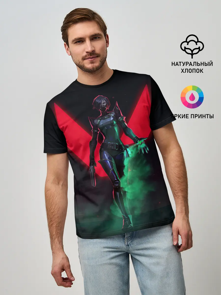 Мужская базовая футболка / Viper Valorant