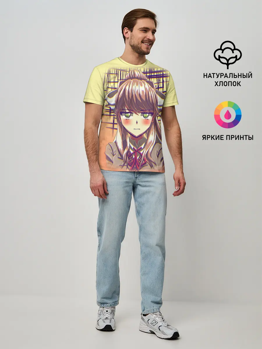 Мужская базовая футболка / Game Doki Doki Literature Club