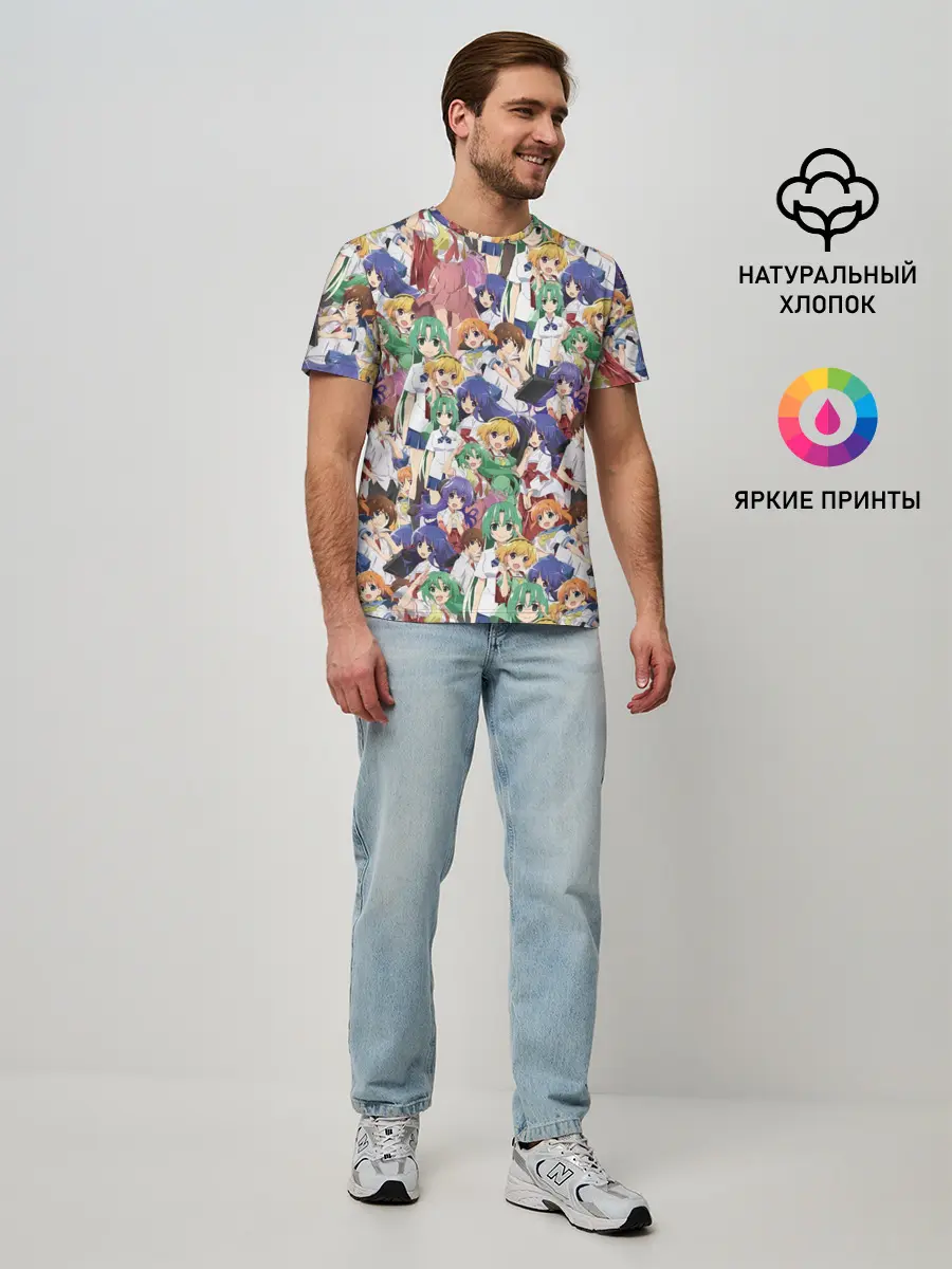 Мужская базовая футболка / Аниме Когда плачут цикады