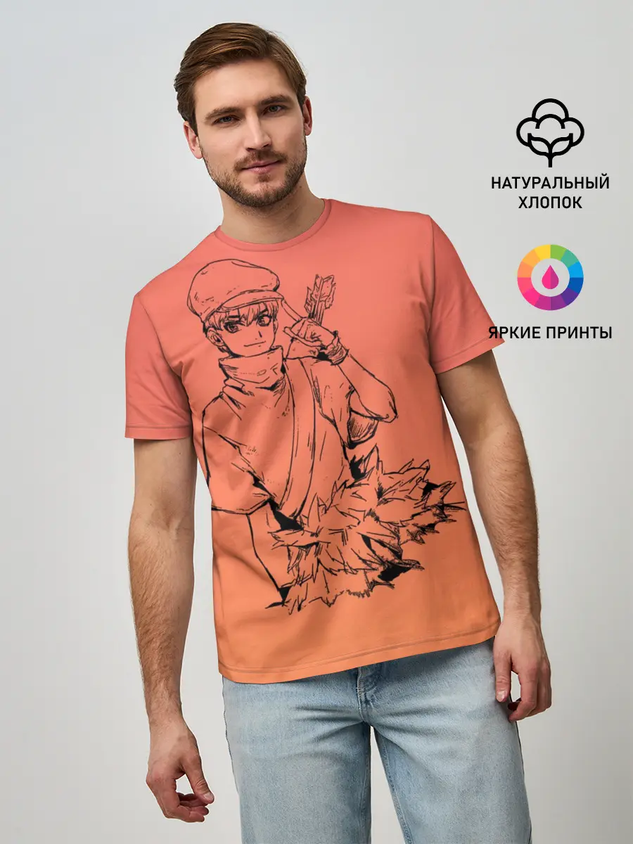 Мужская базовая футболка / Юкио