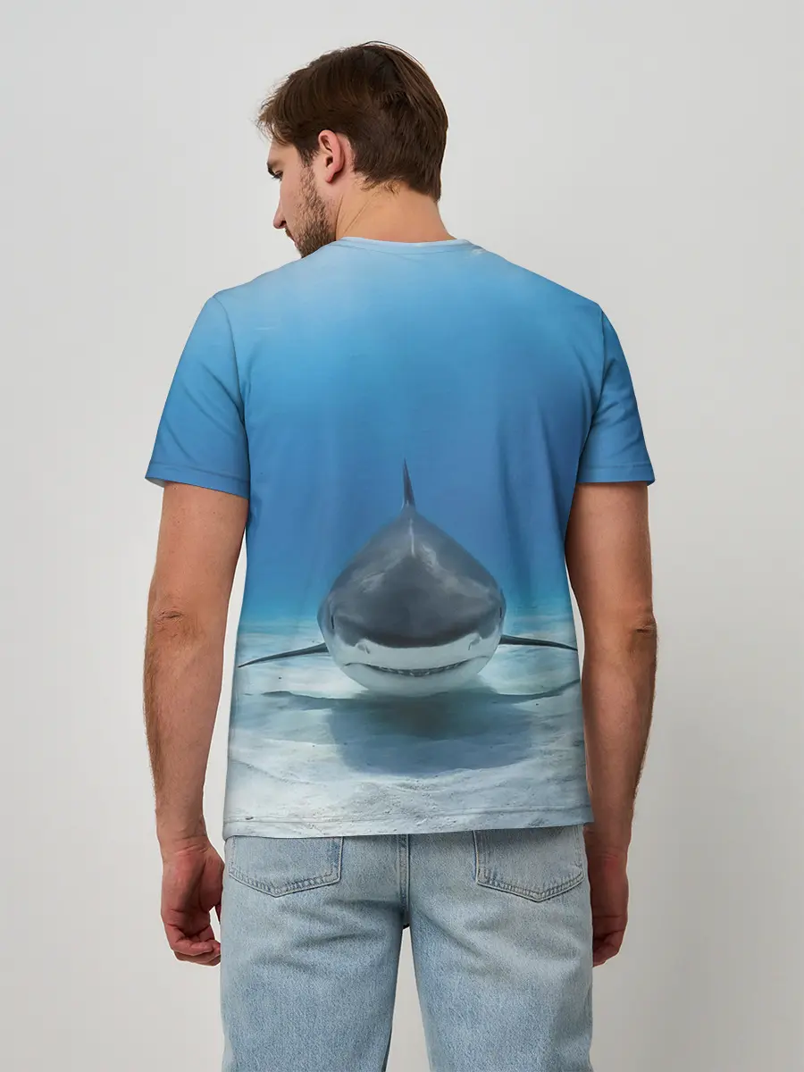 Мужская базовая футболка / Анфас