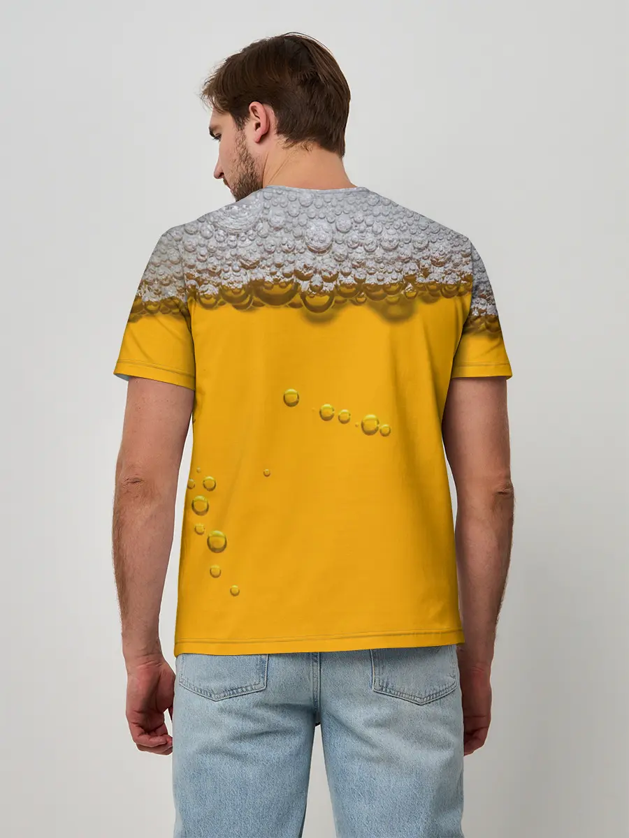 Мужская базовая футболка / ПИВНОЕ СЧАСТЬЕ