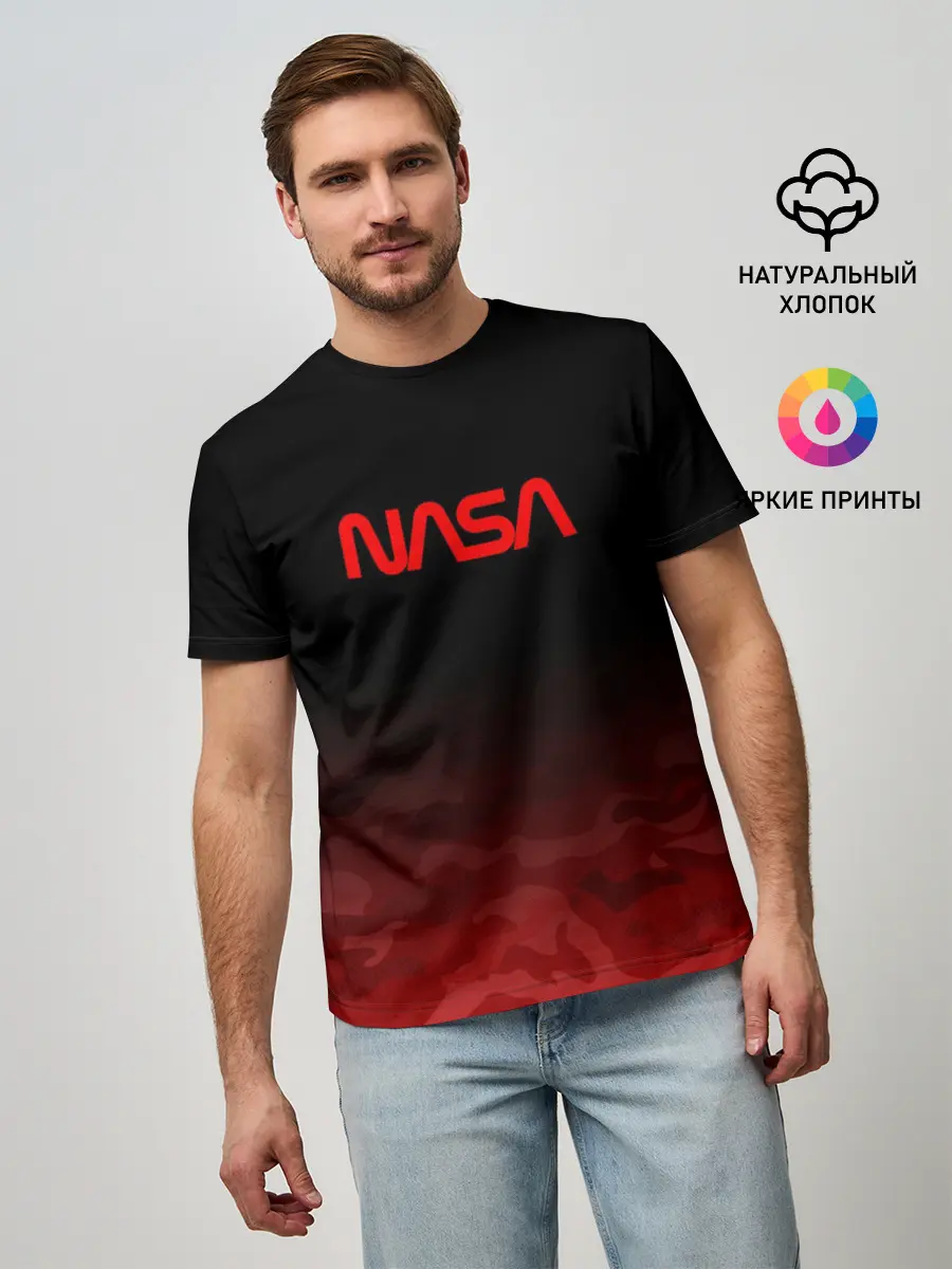 Мужская базовая футболка / NASA
