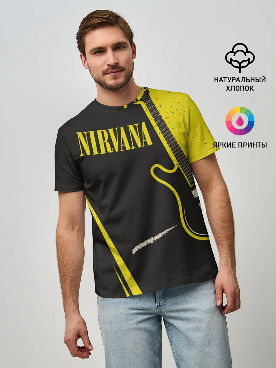 Мужская базовая футболка / Nirvana