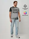 Мужская базовая футболка / AUDI / АУДИ