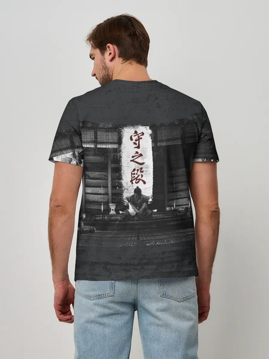 Мужская базовая футболка / Самурай | Призрак Цусимы