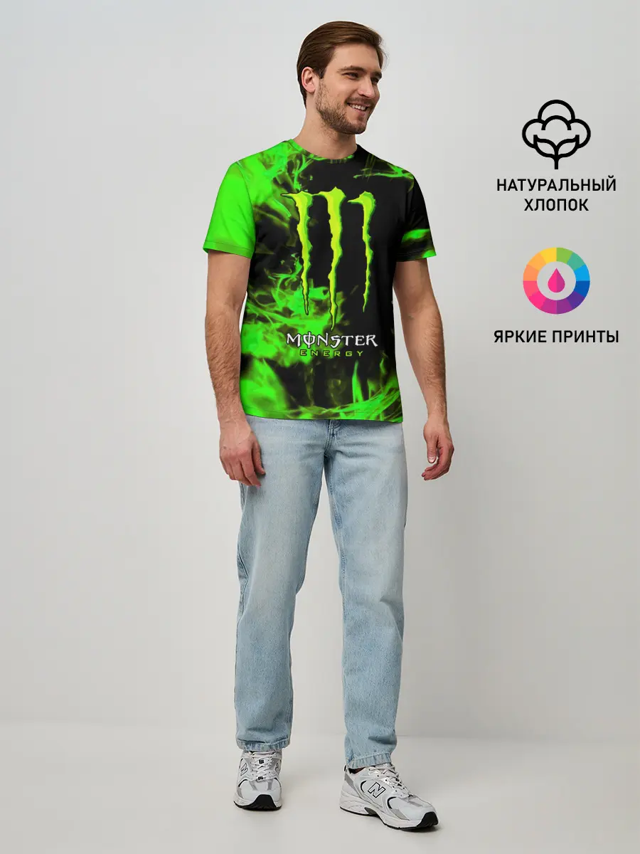 Мужская базовая футболка / MONSTER ENERGY