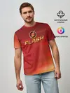 Мужская базовая футболка / The Flash Logo Pattern