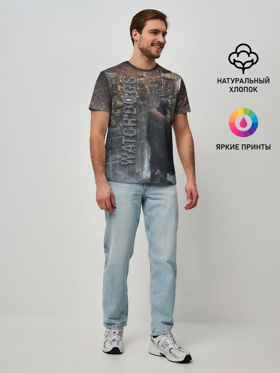 Мужская базовая футболка / Watch Dogs