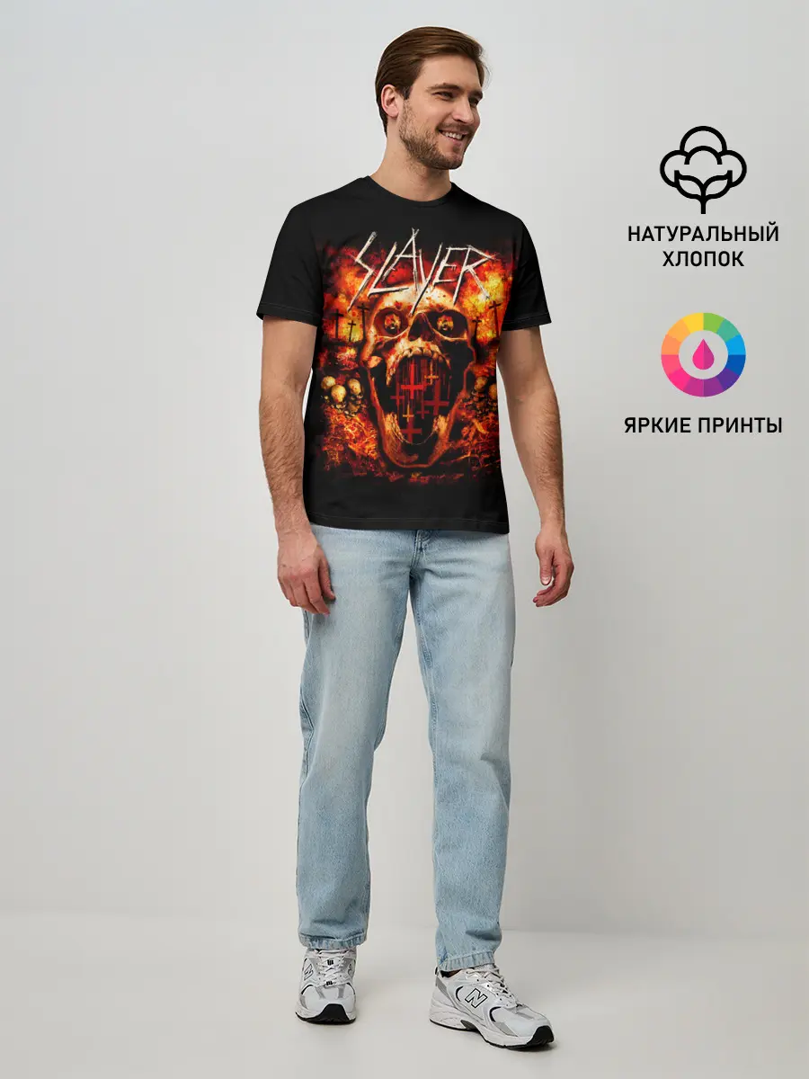 Мужская базовая футболка / SLAYER