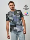 Мужская базовая футболка / Patchwork