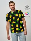 Мужская базовая футболка / Ананасы