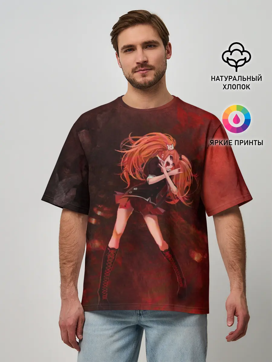 Мужская футболка оверсайз / Джунко Эношима