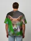 Мужская футболка оверсайз / Лисичка