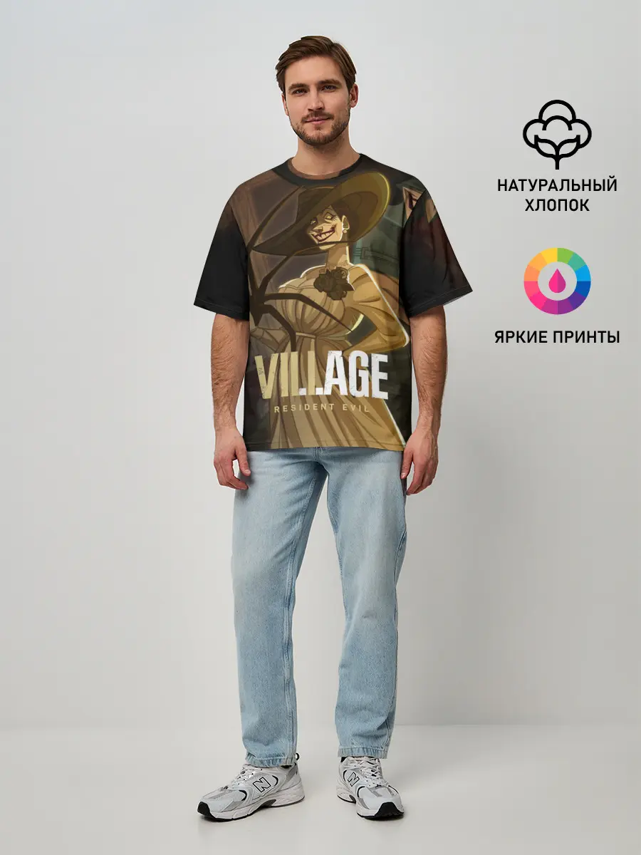 Мужская футболка оверсайз / Lady Alcina Dimitrescu