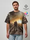 Мужская футболка оверсайз / Metro 2033 постапокалипсис