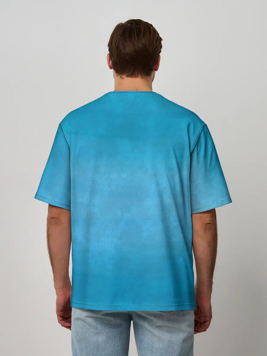 Мужская футболка оверсайз / Дельфин