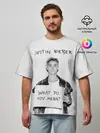 Мужская футболка оверсайз / JUSTIN BIEBER