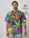 Мужская футболка оверсайз / ABSTRACTION PSY