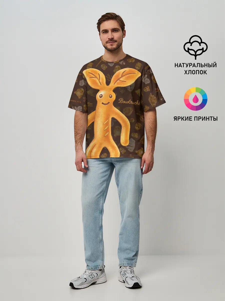 Мужская футболка оверсайз / Bowtruckle