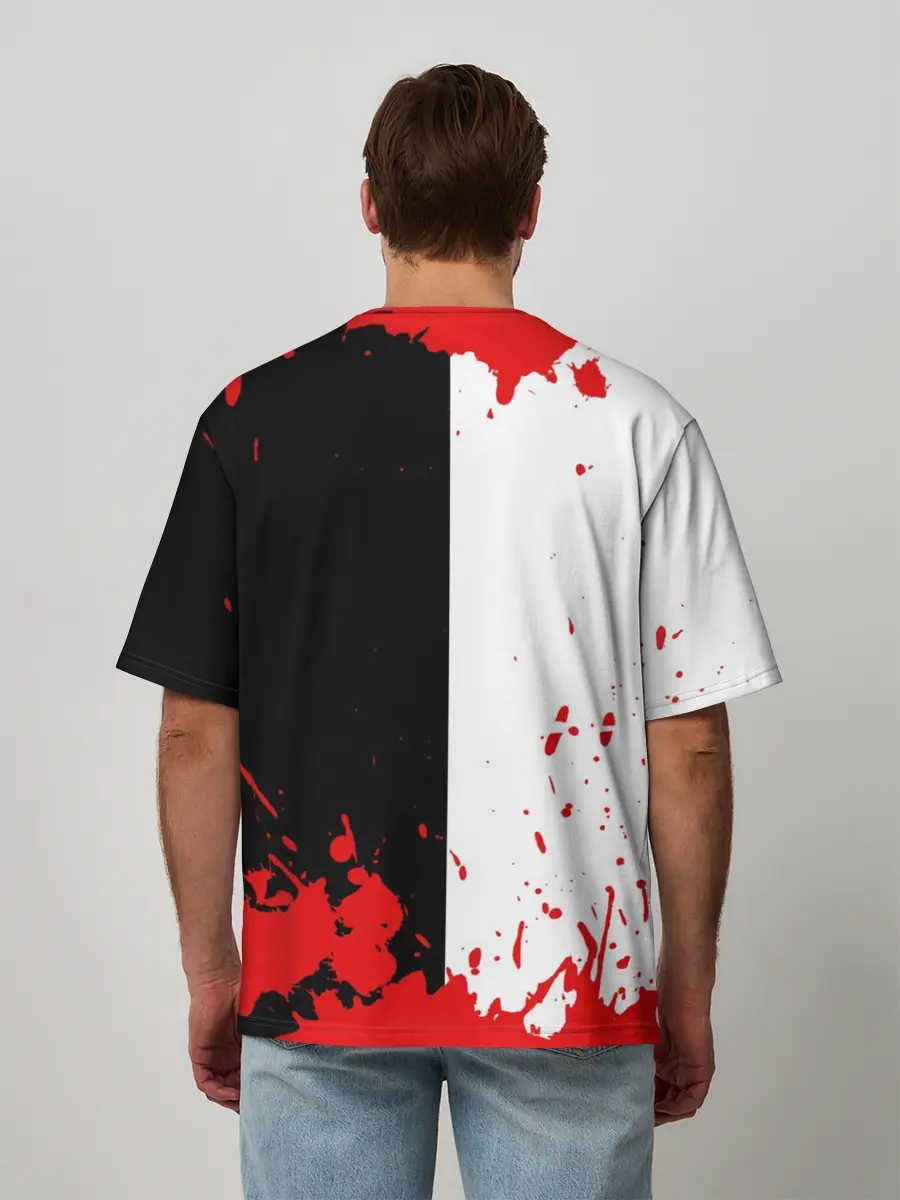 Мужская футболка оверсайз / MONOKUMA Blood
