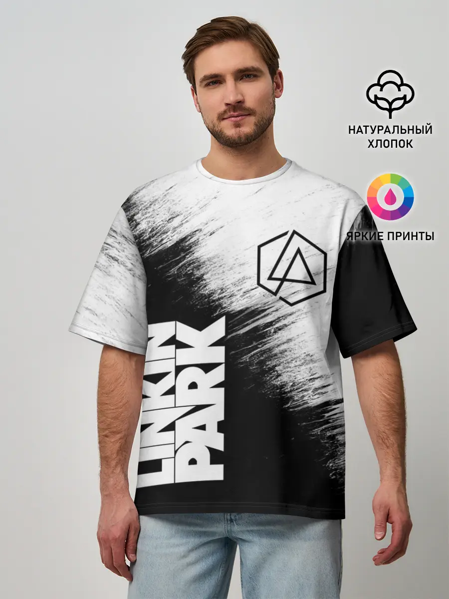 Мужская футболка оверсайз / LINKIN PARK [3]