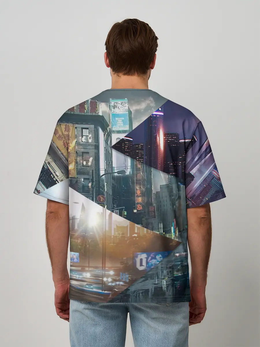 Мужская футболка оверсайз / Detroit: Become Human