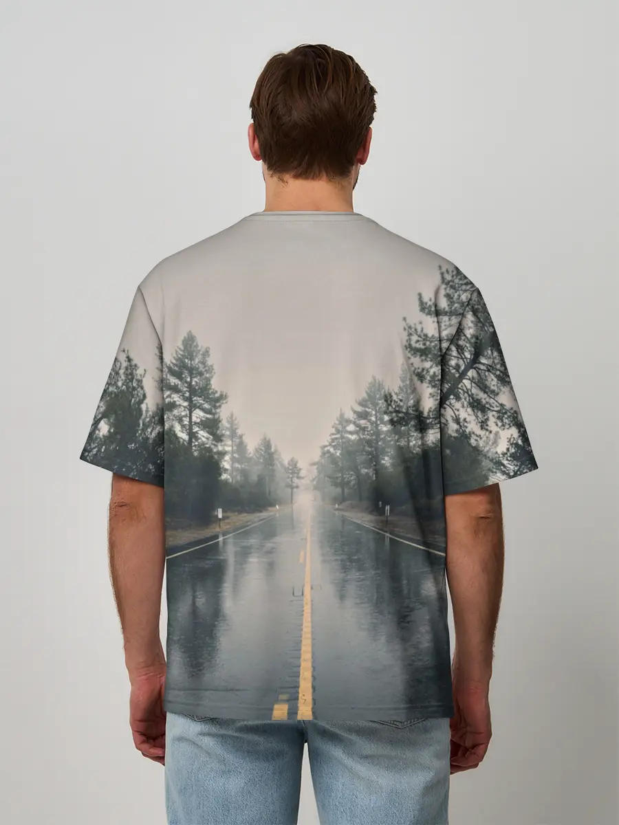 Мужская футболка оверсайз / Life